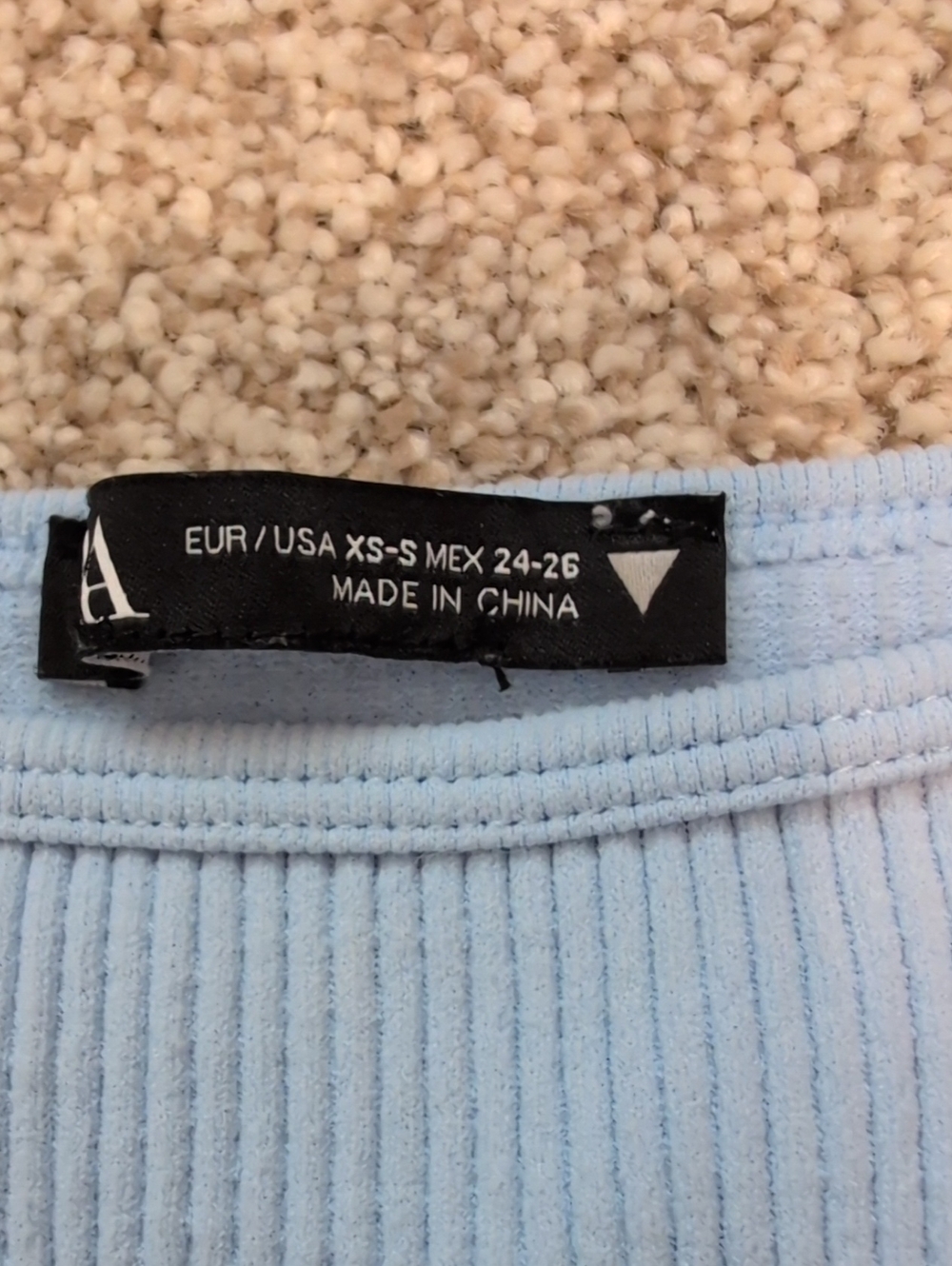 ♻️ Zara Ribbed Crop Tank Top - Picture 2 of 3